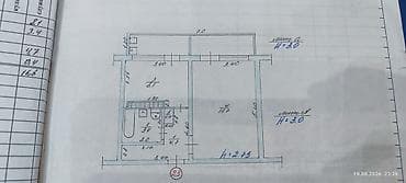 длиная: 1 комната, 40 м², Восток-5 мкр 106 серия, 5 этаж, Старый ремонт — 1