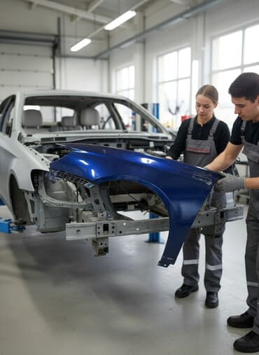 вмятина: Крыло Переднее левое Subaru, 2007 г., Б/у, Оригинал — 2