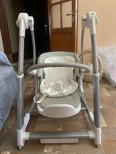 автолюлька коляска: Многофункциональный детский шезлонг-стульчик 3-в-1 - Режимы: шезлонг — 2