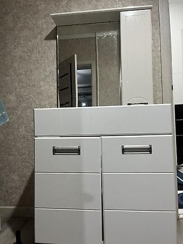 стол для косметики: Комплект мебели для ванной комнаты, белый глянец. Состав и — 3