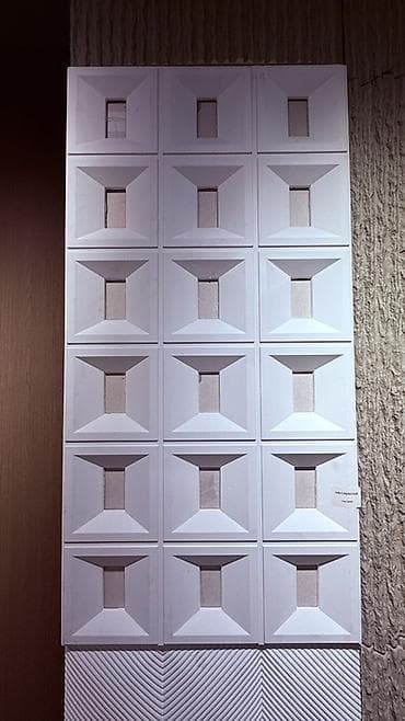 3D панели для стены, геометрический рельеф - Тип: декоративные
