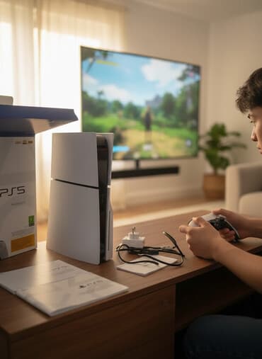 купить мощный компьютер: Sony PlayStation 5 (версия Комплектация по фото: - консоль PS5; - 2 — 1