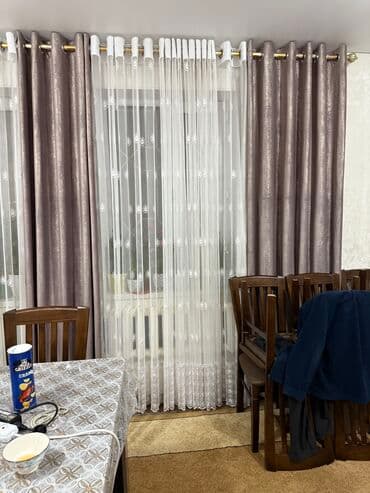 штора в ванную: Комплект штор, Атлас, Магнитные, Готовое изделие, Новый, Для балкона, Для беседки, Для ванной и душа — 2