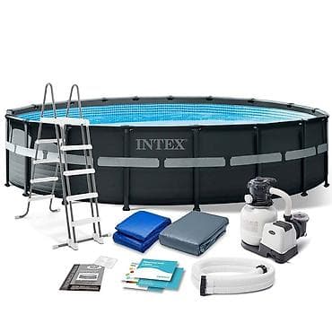 Каркасный бассейн Intex Ultra XTR, круглый, размер 549 × 132 см lalafo.kg да Каркасный бассейн Intex Ultra XTR, круглый, размер 549 × 132 см
