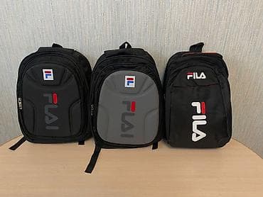 рюкзак кожаный: Продам новый вместительный рюкзак FILA. Отлично подойдет для школы — 1