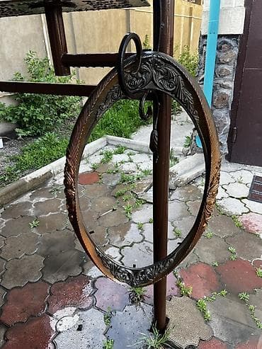 орус стекло: ВИНТАЖНАЯ РАМА ПОД ЗЕРКАЛО. - Материал: чугун/сталь с художественным — 1