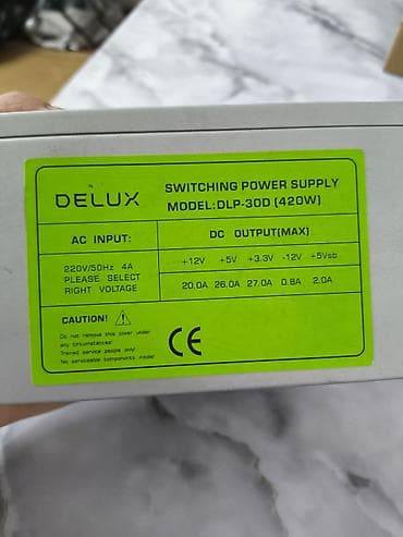 кабель питания для монитора: Блок питания, Б/у, Delux, 420 Вт, 420 Вт — 2