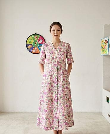 платье для кормящих: Новые Женское платье миди с цветочным принтом Размер до 52подходит — 1