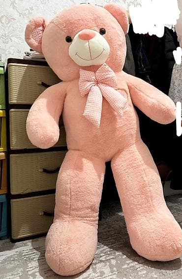 куплю мишки: Большой плюшевый мишка розового цвета. - Размер: очень крупный (почти — 1