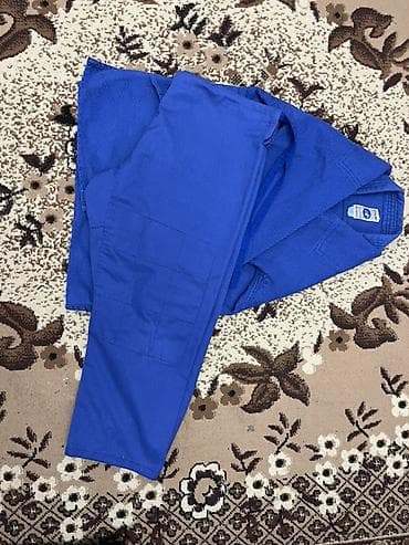 тактическая одежда: Кимоно (ги) для дзюдо/джиу‑джитсу, синий Примерный возраст 12-13 лет — 1