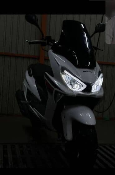 квадроциклы дешево: Скутер Wangya, белый, макси-класс - Дизайн: агрессивная передняя — 2