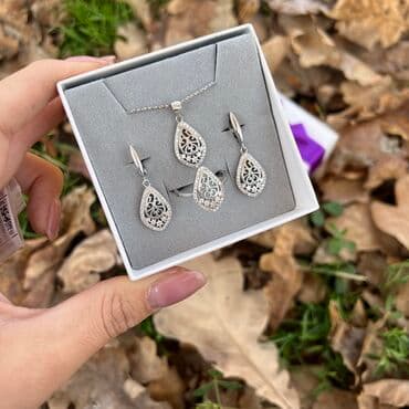 свадебные платья от производителя: Набор украшений, Проба 925, Женские, Новый — 1