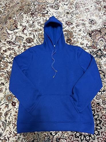 Худи, На флисе, Made in KG, Новый, XL, 2XL, 3XL