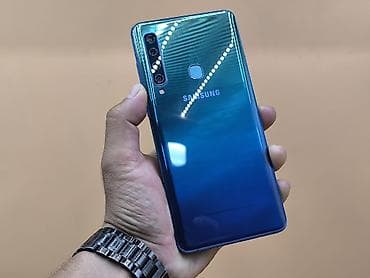 samsung a6plus: Samsung Galaxy A9, Б/у, 128 ГБ, цвет - Синий, 2 SIM — 1