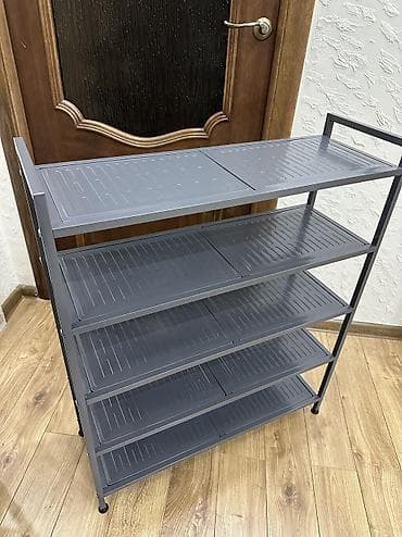 желе: Обувница металлическая 5полок( черный, белый, графитовый) Размер — 5