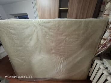 Спальный матрас, Б/у, Двуспальный, Кыргызстан, Пружинный, Хлопок, Матрасы средней жесткости, Самовывоз