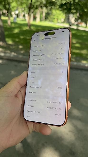 iphone 12 pro max цена бишкек бу: IPhone 17 Pro Max, Б/у, 1 ТБ, 100 % — 8