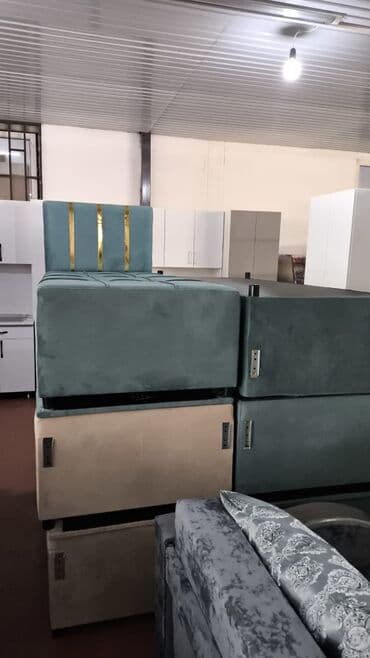 книжные полки на стену купить: КРОВАТЬ односпальная с мягкой обивкой в современном стиле. Изголовье — 14