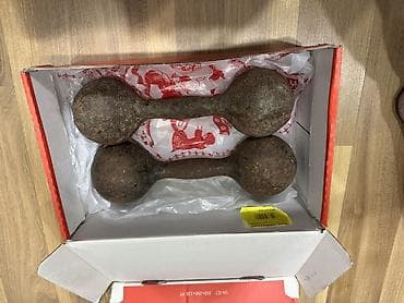 Гантели: Пара литых гантелей «гантели-булавы» классической формы. - Материал — 1