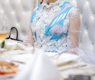 кыргыз платья: Продаю ❗️❗️❗️ Свадебное платье с восточным акцентом (атласный «икат» + — 2