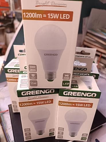 Лампочки: LED-лампа GREENGO A60 - Световой поток: 1200 лм - Мощность: 15 Вт — 1