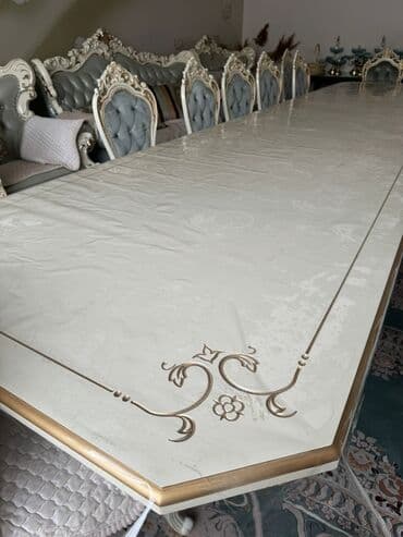 стол и четыре стула: Гарнитур для зала, Новый, Стол, Стул, МДФ, Самовывоз — 8