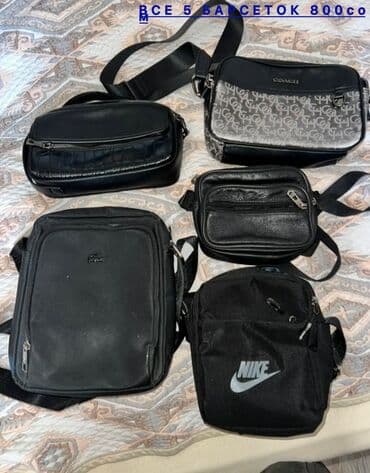 черная удлиненная куртка: Поясная сумка, бананка, Coach, Б/у, Материал: Искусственная кожа, Мужские — 2