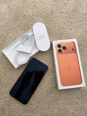 IPhone 17 Pro Max, Новый, 512 ГБ, Оранжевый, Кабель, 100 %