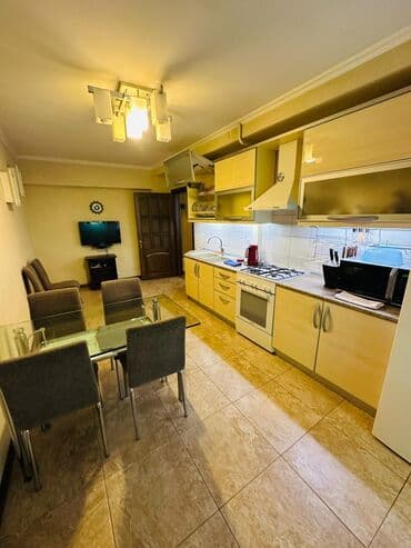 квартиры бишкек долгосрочно: 3 комнаты, Риэлтор, Без подселения, С мебелью полностью — 9