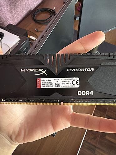 hyper x cloud: Оперативная память (RAM) для ПК, Б/у, HyperX, 16 ГБ, DDR4, 3000 МГц — 2