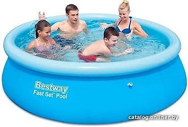 Спорт и хобби: Надувной бассейн Bestway 57265 / 57008 Fast Set отличается простотой — 3