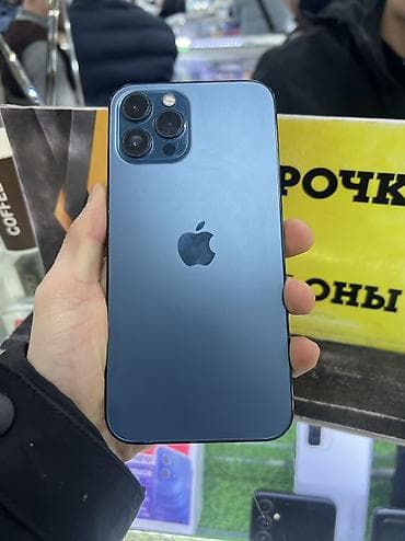 wd blue: IPhone 12 Pro Max, Б/у, 256 ГБ, Pacific Blue, Чехол, 84 % — 6