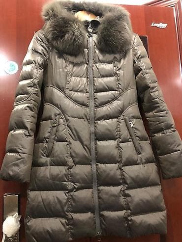 брендовые пуховики: Продаю фирменный женский пуховик Размер 36-38 Цвет капучино — 1