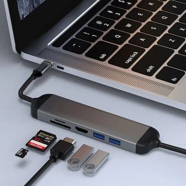 Хаб Wiwu Alpha 521H 2*USB3.0+Type C cable+HDMI+SD+TF Арт. 1670