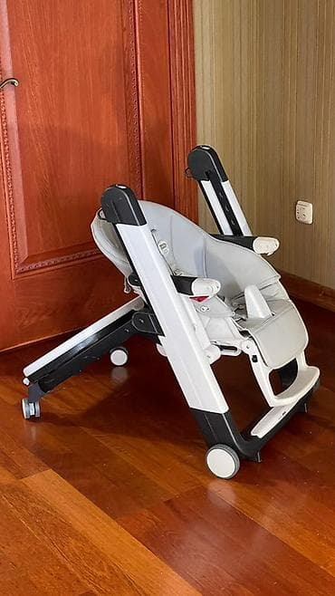 сколько стоит венский стул: Стульчик для кормления, Peg perego, Пластик, Трансформер, цвет - Серый — 2