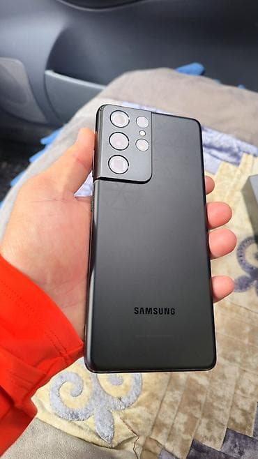 камера 4к: Samsung Galaxy S21 Ultra, Б/у, 256 ГБ, цвет - Черный, 1 SIM — 5