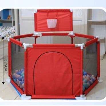 Манеж 120х65 см, разборный, поставляется в коробке. Разные расцветки