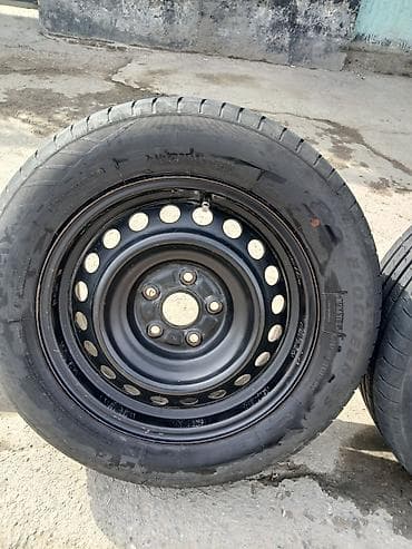 пш метр: Дөңгөлөктөр монтажда 215 / 60 / R 16, Жай, Колдонулган, Комплект, Жеңил унаалар, Темир, тешиктери - 5 — 6