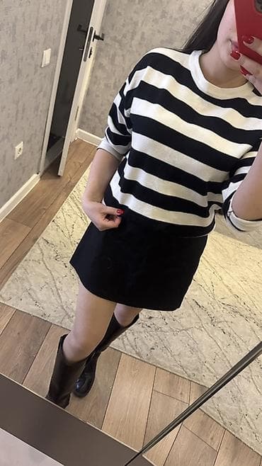 мини топ: Юбка, Модель юбки: Трапеция, Мини, По талии — 4