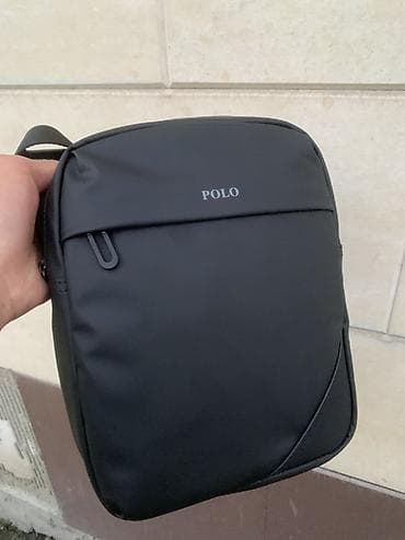 Сумка через плечо POLO, компактный городской формат. - Цвет: черный