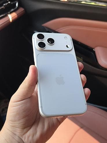 apple m4 pro: IPhone 17 Pro Max, Б/у, 256 ГБ, Matte Silver, 100 % — 1