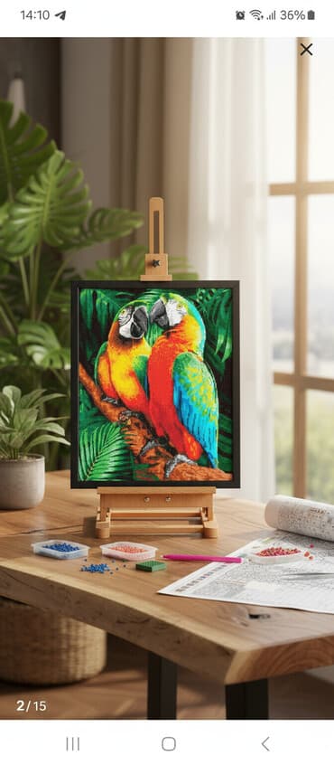 Кургаткычтар: В НАЛИЧИИ ГОТОВЫЕ КАРТИНЫ АЛМАЗНАЯ МОЗАИКА 50 НА 40 СМ РАЙОН ИБРАИМОВА — 1