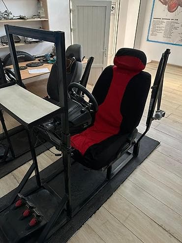 Техника и электроника: Два полноценных учебных/игровых автотренажёра на базе рулевых — 7