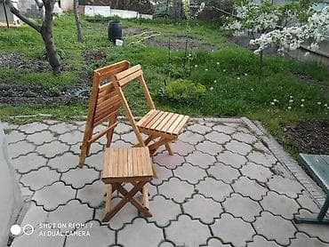 Туалетные столики: Комплект садовой мебели, Стулья, Дерево — 1