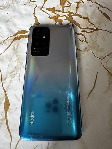 Redmi, Redmi 10, Б/у, 128 ГБ, цвет - Голубой, 2 SIM — 3