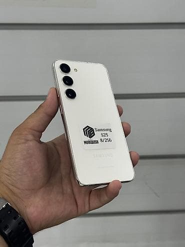 iphone 128: Samsung Galaxy S23, Б/у, 256 ГБ, цвет - Белый, В рассрочку, 1 SIM, eSIM — 1