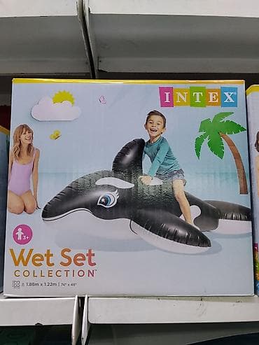 осминог перевёртыш: Надувная игрушка для воды Intex Wet Set Collection — косатка - Бренд — 1