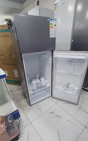 water dispenser: Холодильник Hisense,Б/у серый (inox), верхняя морозильная камера. *1 — 3