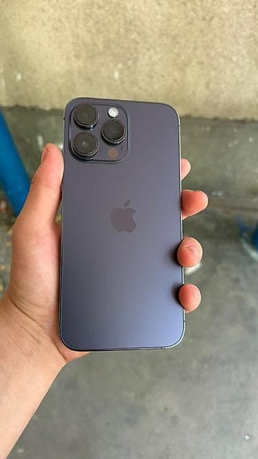 буфер обмен: IPhone 14 Pro Max, Б/у, 128 ГБ, Deep Purple, Чехол, 82 % — 2