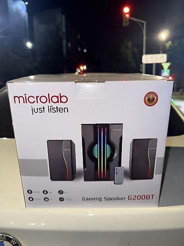 fifine ampligame: Колонка новая. Игровая акустическая система Microlab G200BT - Формат — 1